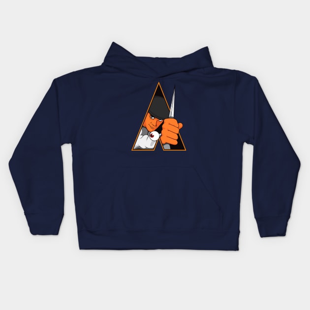 Alex Delarge Kids Hoodie by Woah_Jonny